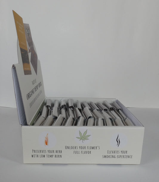 Organic Hemp Wick (60 Twisted Bee Pocket Packs) Retail Display Box