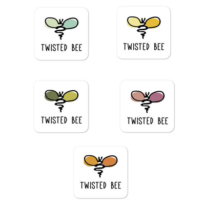 Bee Unique Stickers (5 Pack) Merch Twisted Bee 5.5x5.5 