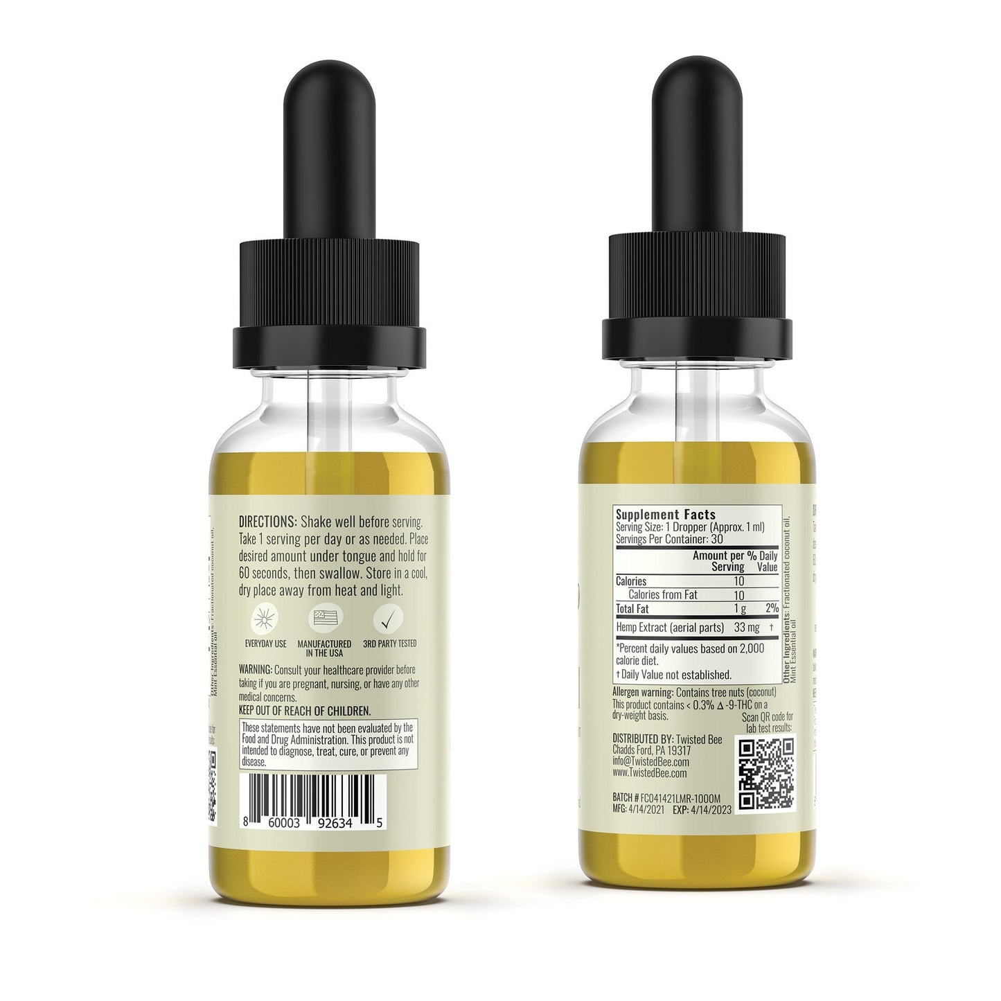 CBD Day Oil CBD Twisted Bee 
