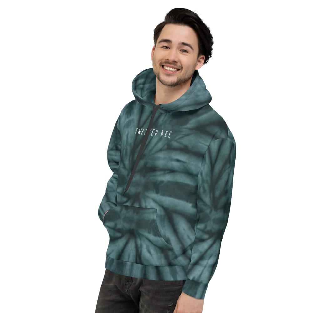 Roll Up Tie-Dye Hoodie Men's T-Shirt Twisted Bee 