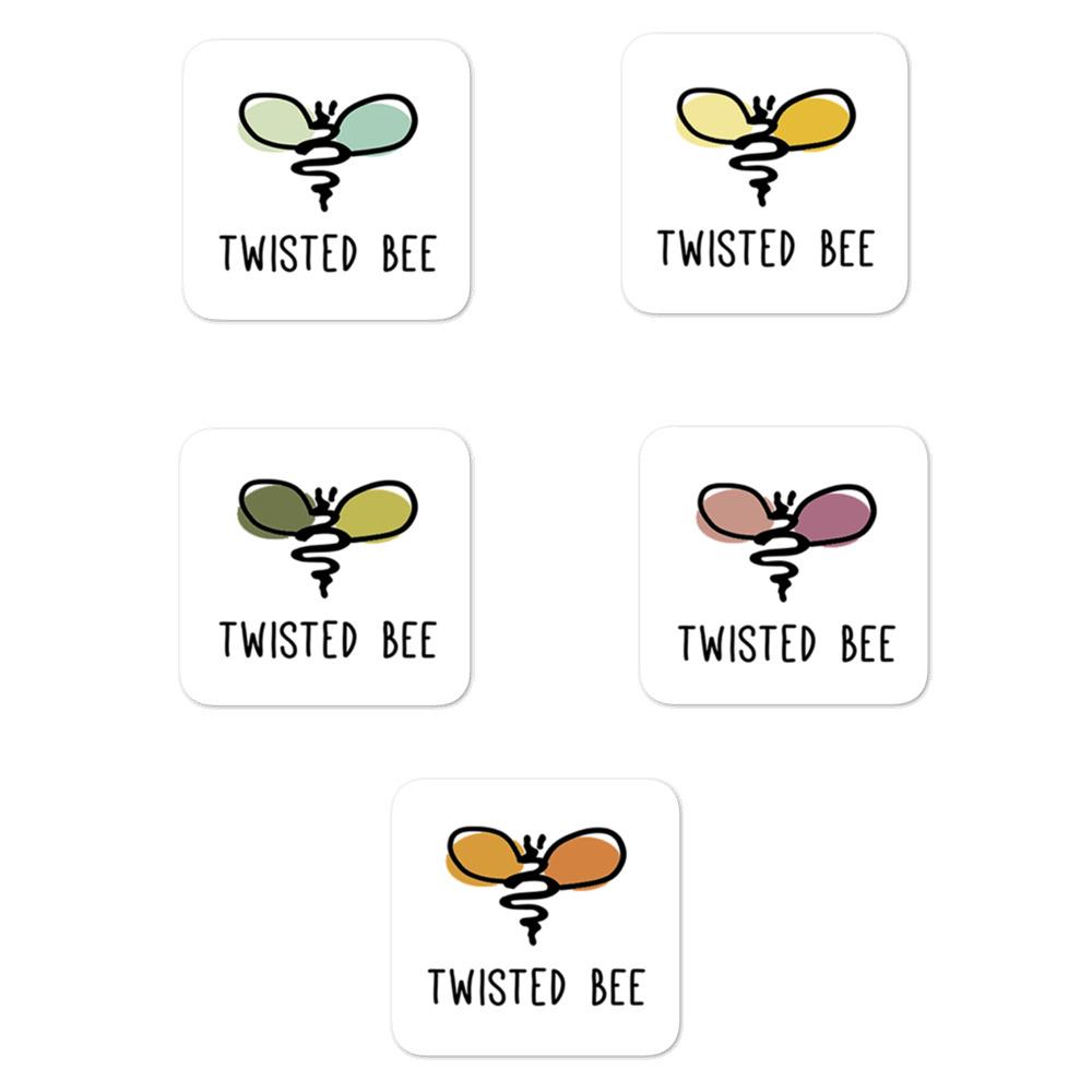 Bee Unique Stickers (5 Pack) Merch Twisted Bee 5.5x5.5 