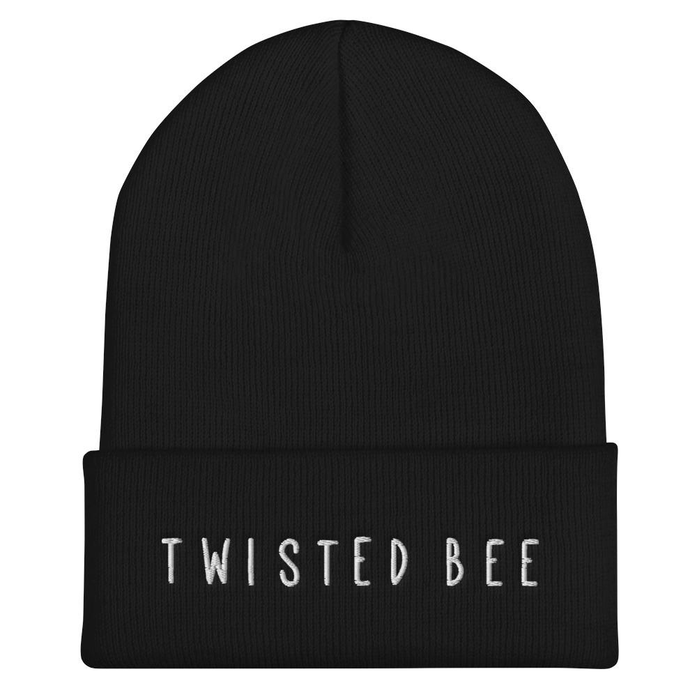 The Twisted Beenie Hat Twisted Bee Black 