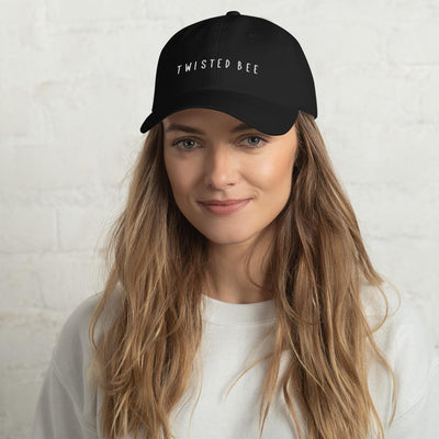 Dad Hat Hat Twisted Bee Black 