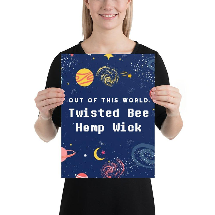 Out Of This World Poster Poster Twisted Bee 12×16 