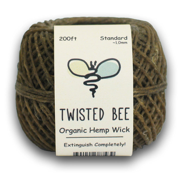 Standard Organic Hemp Wick Hemp Wick Twisted Bee 