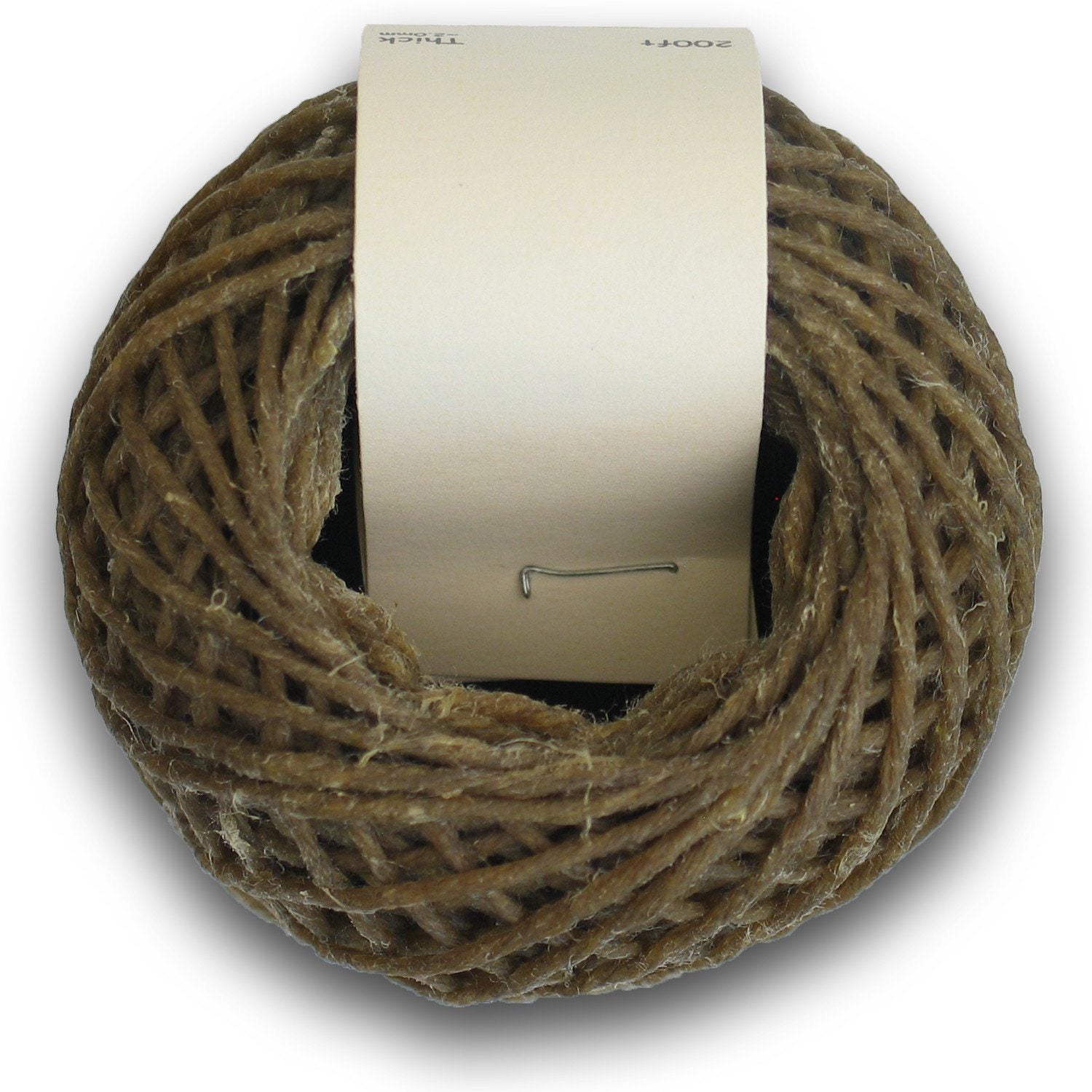 Twisted Bee Thick x 200ft, Organic Hemp Wick with Natural Beeswax Coating